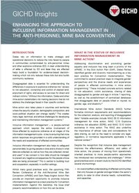 GICHD Insights: Enhancing the Approach to Inclusive Information Management in the Anti-Personnel Mine Ban Convention