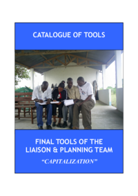 Catalogue of tools of the liaison and planning team