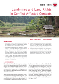 Landmines and Land Rights in Conflict Affected Contexts 